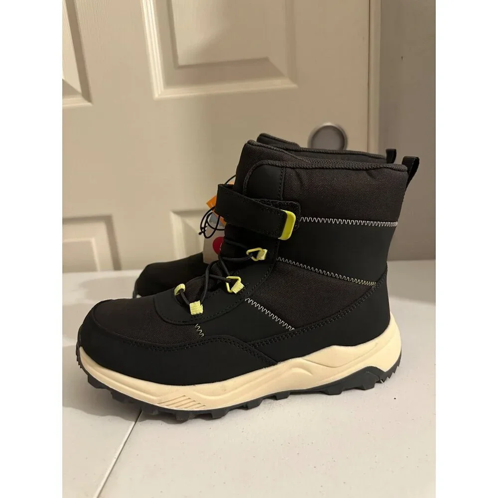 Cat &  Jack Big Kids Noah Waterproof Winter Boots Blue size 5 NWT